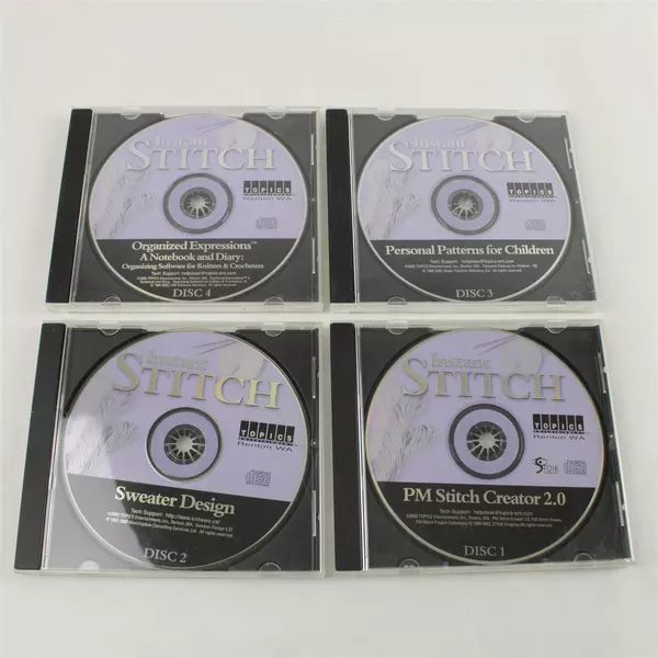 Instant Stitch Discs 1-4 Set Untested