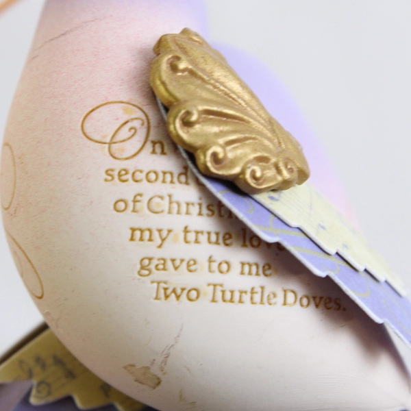 Hallmark Keepsakes Two Turtle Doves Christmas Ornament 2012 No Box