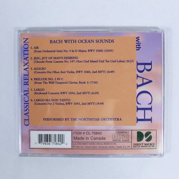 Classical Relaxation Bach CD with Ocean Sounds Northstar Orchestra 1998
