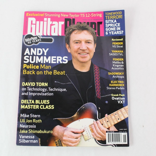 Guitar Player Magazine June 2007 Andy Summers The Police Good Condition