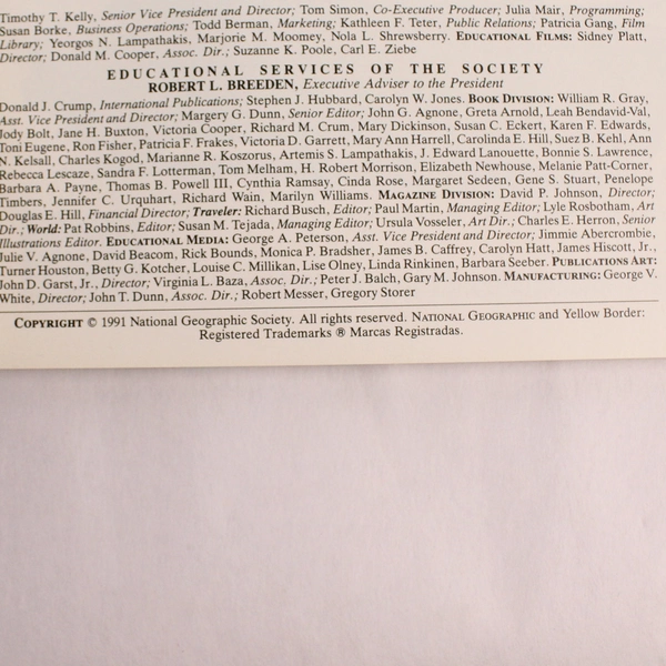 Lot of 3 Vintage 1992 National Geographic Magazine Issues January June August