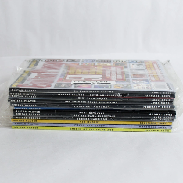 Lot Of 12 Guitar Player Magazine 2002 Complete Sealed in Plastic Except August
