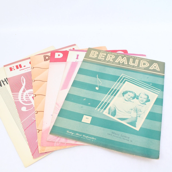 Lot Of 6 Vintage Sheet Music From 1951 Through 1954