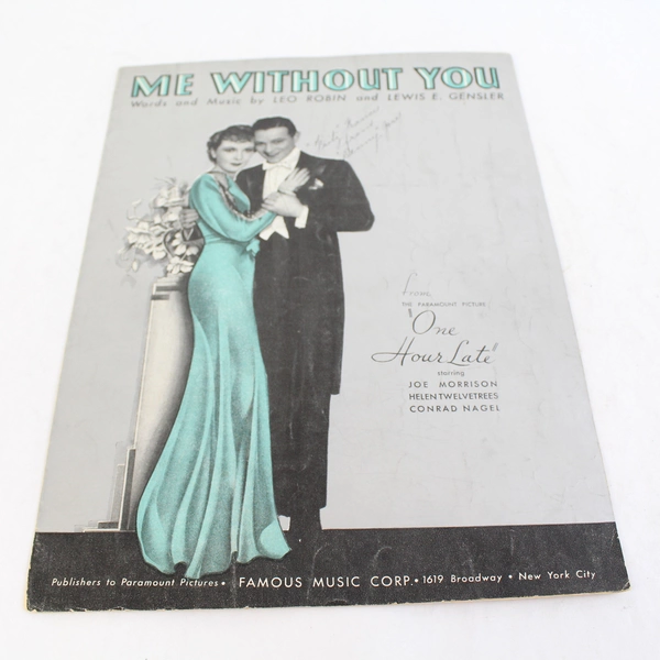 Lot Of 4 Vintage Sheet Music 1934 Me Without You Let's Be Thankful My Dear