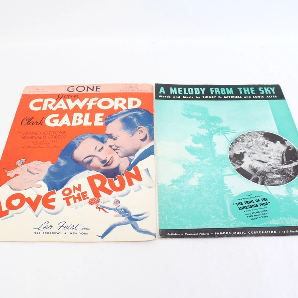 Lot Of 6 Vintage Sheet Music 1936 Stars In My Eyes The Scene Changes Gone