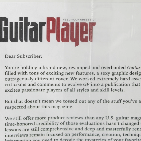 Vintage Guitar Player Magazine Zakk Wylde March 2004 Sealed Plastic