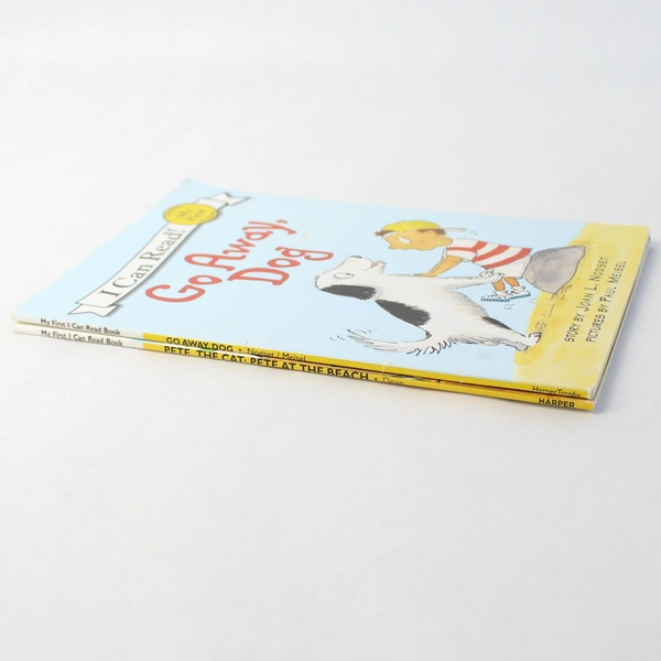 Lot of 2 I Can Read Books Go Away Dog Pete The Cat Pete At The Beach PB