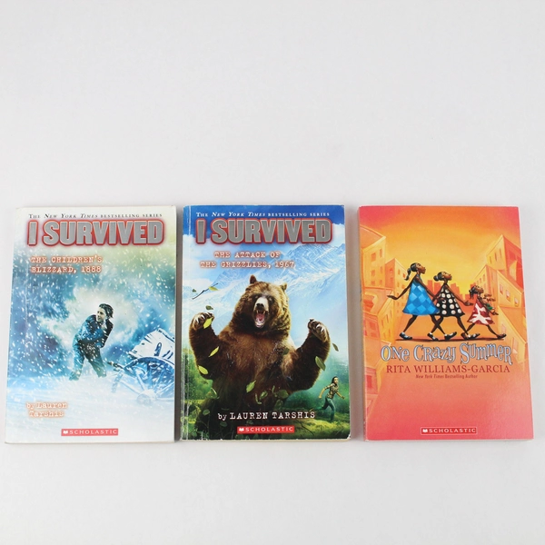 Lot of 3 Scholastic Books 2 From Lauren Tarshis 1 From Rita Williams-Garcia PB