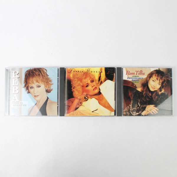 Lot of 3 CD Country Music Various Reba Pam Tillis Lorrie Morgan