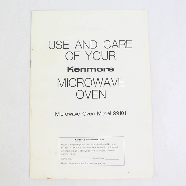 Lot Of 2 Kitchen Appliance Instruction Manuals For Microwave Oven & Freezer PB