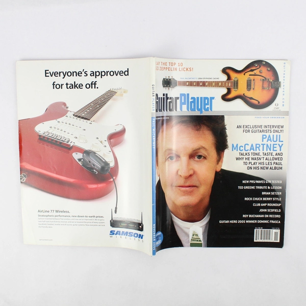Vintage Guitar Player Magazine November 2005 Exclusive Interview Paul McCartney