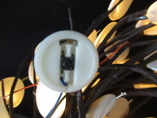 Lot of Light Up Decor Branches For Vases Tall Flat White Petals Battery Operated