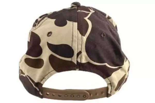 Vintage Kent Electronics Brown Beige Camouflage Snapback Hat Cap Camo Headwear