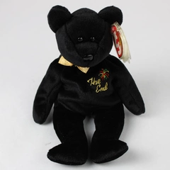 Ty Beanie Baby Original The End 1999 Black Bear Plush Doll with Tag