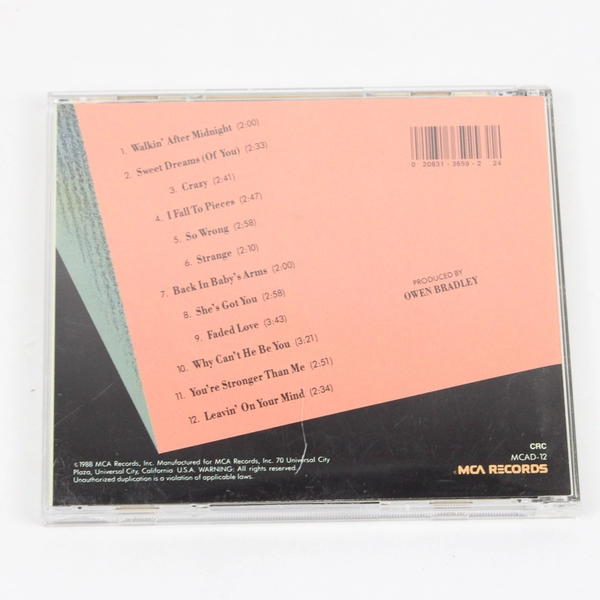 Patsy Cline 12 Greatest Hits 1988 MCA Records