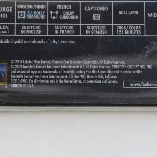 Slumdog Millionaire DVD 2008 Starring Dev Patel New Sealed From Celador Films