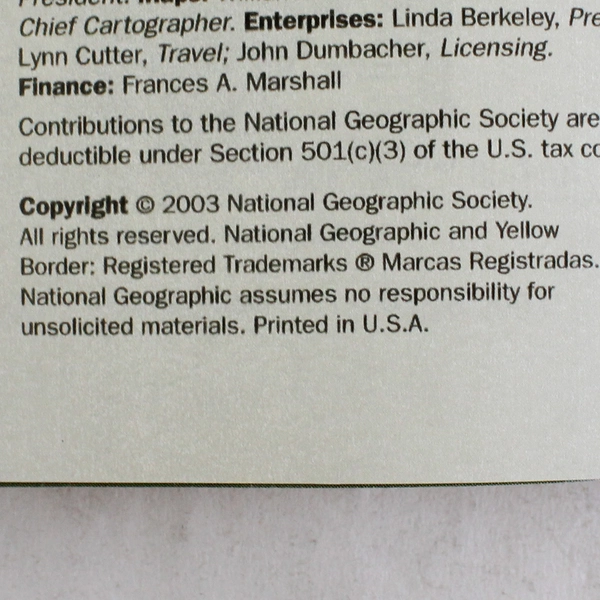 National Geographic Magazine 2003 Complete Collection Set of 12