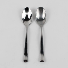 Lot of 2 Mikasa Addison (Stainless) Flatware Teaspoon 7" Long