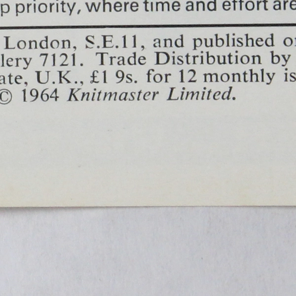 Vintage Modern Knitting Magazine Machine Knitting February 1969 Fashion-Makers