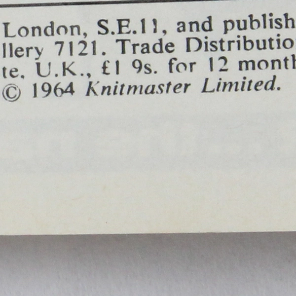 Vintage Modern Knitting Magazine Machine Knitting June 1969 Super-Knits