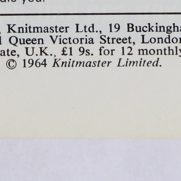 VTG Modern Knitting Magazine Machine Knitting October 1969 New Autumn Fashion