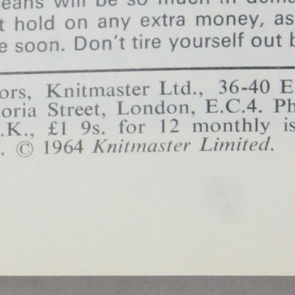 Vintage Modern Knitting Magazine Machine Knitting November 1969 Warm-up Fashions