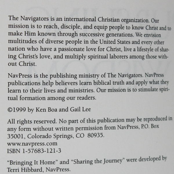 Pursuing Wisdom A Biblical Approach From Proverbs 1999 PB Guide Book Series