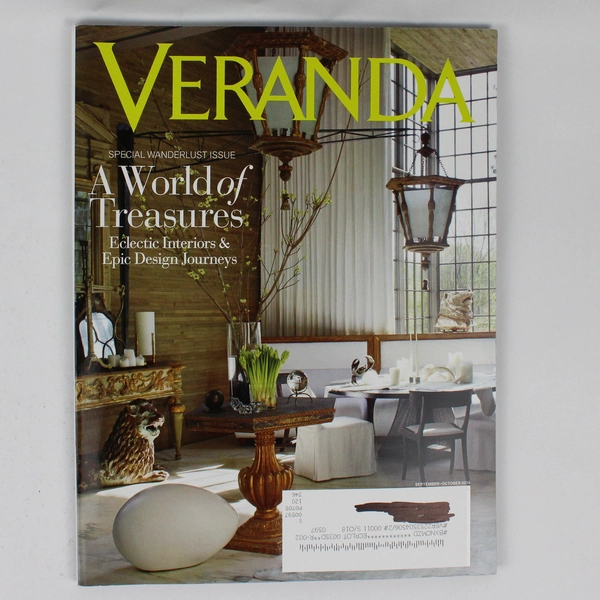 Veranda Magazine September/October 2018 Featuring A World of Treasures
