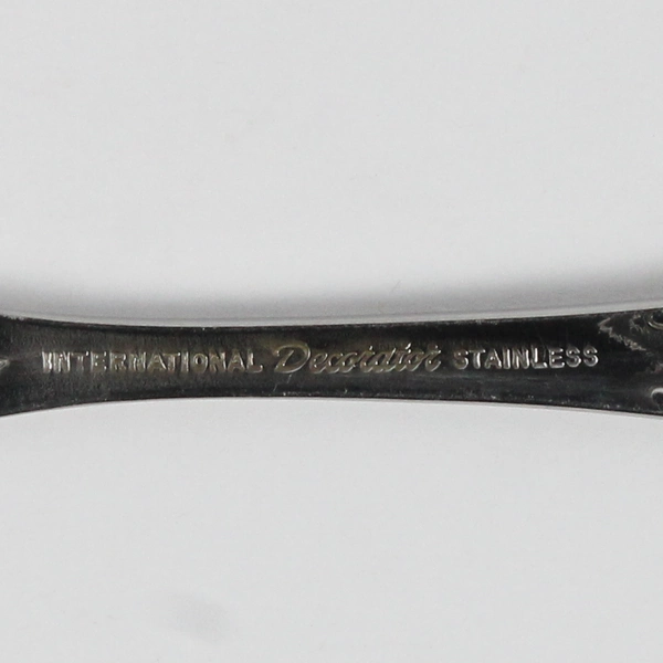 Set of 6 International Silver La France Oval Soup Spoons Stainless 7.25 Inches