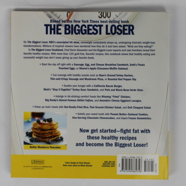 The Biggest Loser Cookbook Over 125 Healthy Delicious Recipes 2006 Paperback