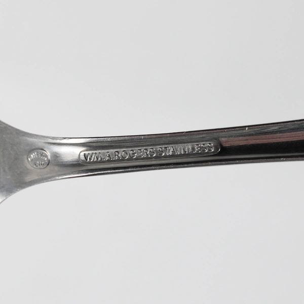 Lot Of 2 Oneida Silver Montclair (Stainless) Flatware Serving Fork & Spoon Set