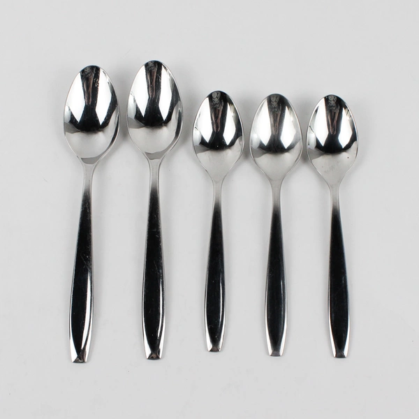 Lot Of 5 Cambridge Silver Seine (Stainless) Flatware 2 Soup Spoons 3 Teaspoons