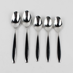 Lot Of 5 Cambridge Silver Seine (Stainless) Flatware 2 Soup Spoons 3 Teaspoons
