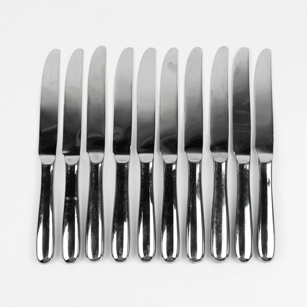 Lot Of 10 Continental Classic Wallace French Hollow Knives Stainless Steel 