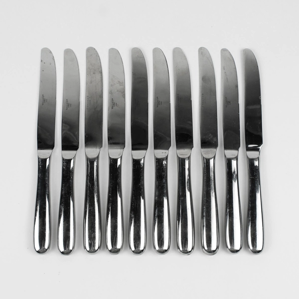 Lot Of 10 Continental Classic Wallace French Hollow Knives Stainless Steel 