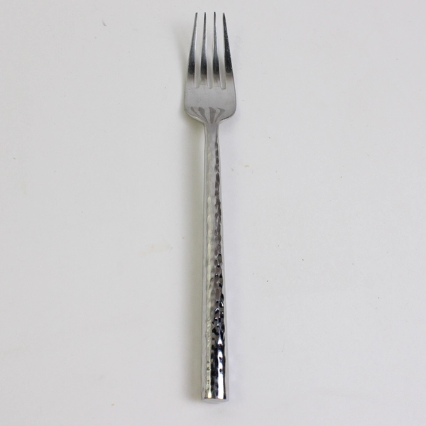 Michael Lloyd 18/8 Stainless Steel Solid Dinner Fork Boulder Pattern 8 Inches