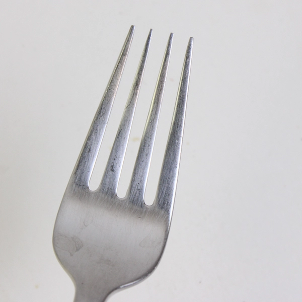 Michael Lloyd 18/8 Stainless Steel Solid Dinner Fork Boulder Pattern 8 Inches