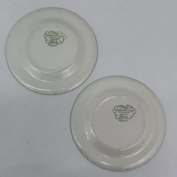 Set of 2 Royal China Currier & Ives Old Grist Mill Dinner Plates 10.5 Inch