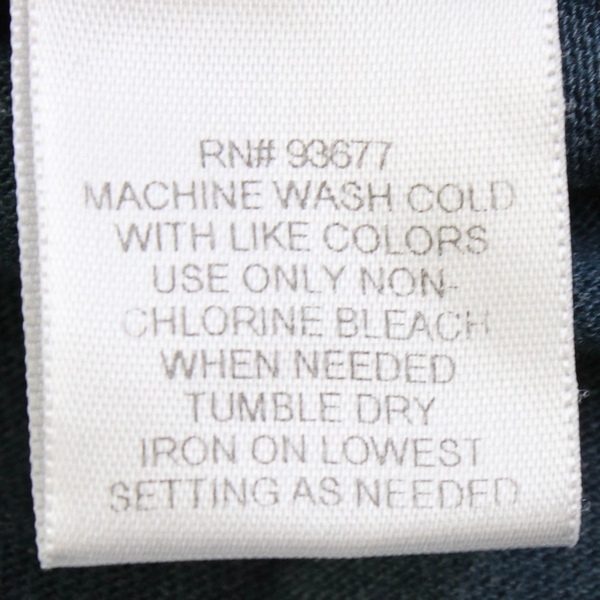 St. Johns Bay Men's Long Sleeve Henley Casual Jersey Shirt Slate Blue Size XL