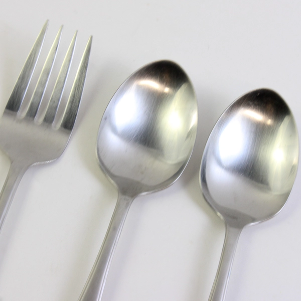 A Lot of 3 Oneida Satin Fremont Stainless Serving Items 2 Serving Spoons 1 Fork