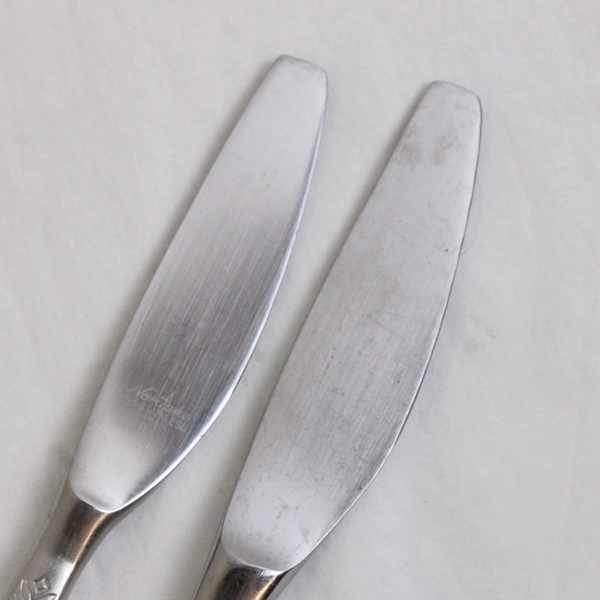 Lot of 6 Noritake Allegro Modern Hollow Knives Stainless Steel 18/8 Japan Satin