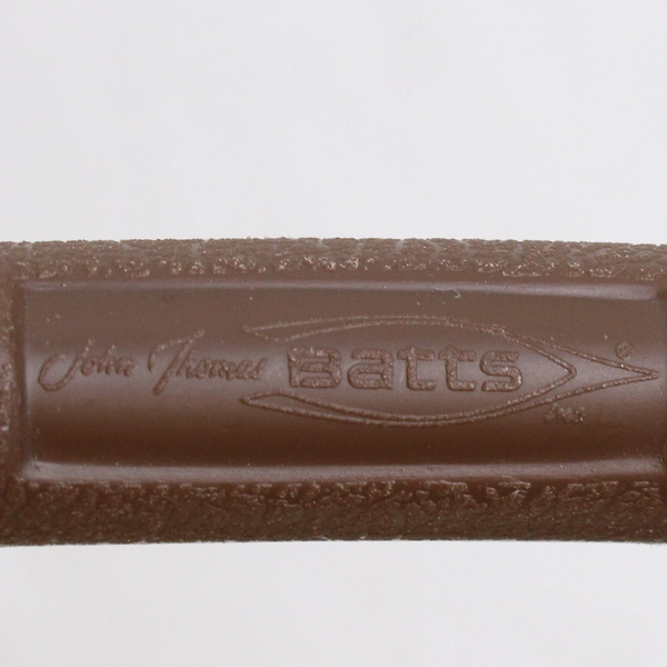 Lot of 5 Tan & Brown Plastic Suit Hangers John Thomas BATTS Closet Storage