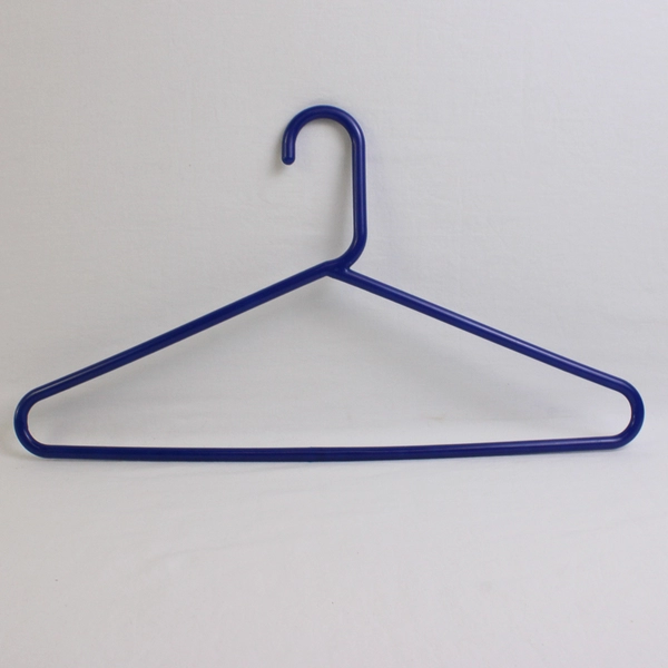 Lot of 10 Light & Dark Blue Plastic Clothes Hangers for Shirts and Pants