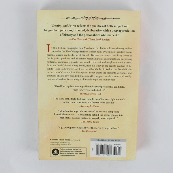 Destiny and Power by Jon Meacham The Story of George H W Bush 2016 Paperback