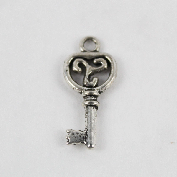 Lot of 20 Miniature Plastic Skeleton Key Charms for Crafts