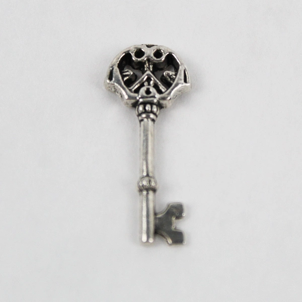 Lot of 20 Miniature Plastic Skeleton Key Charms for Crafts