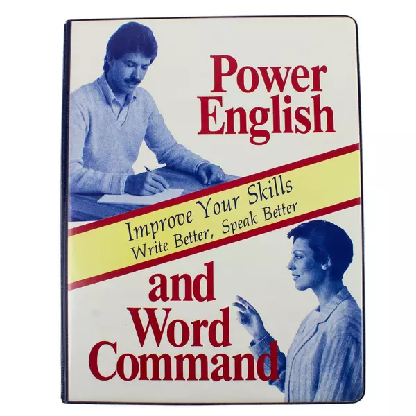 Power English & Word Command Cassette Set w/ 3 Books Untested