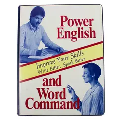 Power English & Word Command Cassette Set w/ 3 Books Untested