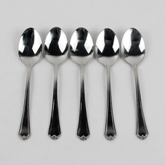 Lot Of 5 Wallace Silver Unknown Pattern 18/10 Stainless Teaspoons 6.5" HTF 