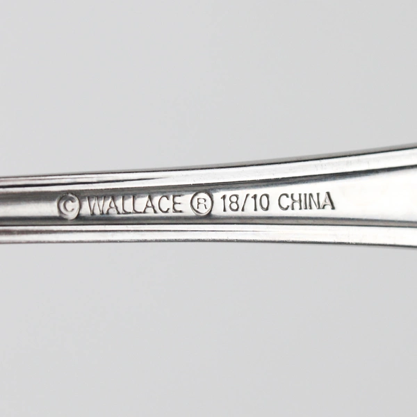 Lot Of 5 Wallace Silver Unknown Pattern 18/10 Stainless Teaspoons 6.5" HTF 